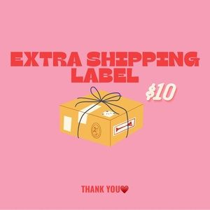 EXTRA SHIPPING LABEL FOR PURCHASES OVER 5LB♥️